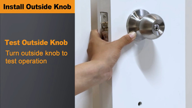 BESTTEN [3 Pack] Door Knob with Lock and Key, Keyed Different